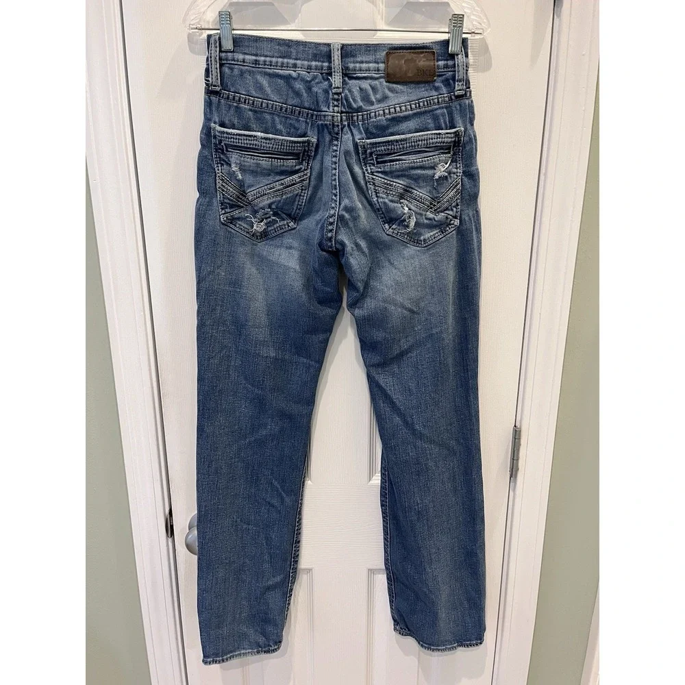 BKE Buckle Jake Straight Leg Stretch Jeans Men's 28x32 Blue Denim Pants ABP16297